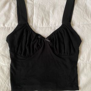 Black tank top